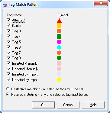 Set Tag Match Pattern