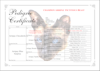 4 Generation Pedigree Copperplate Style With Watermark 