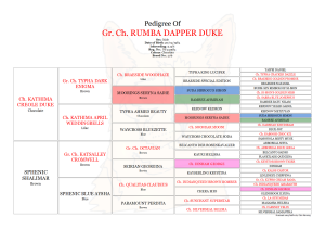 5 Generation Pedigree With Repeat Ancestors Highlighted