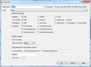 User Data Field